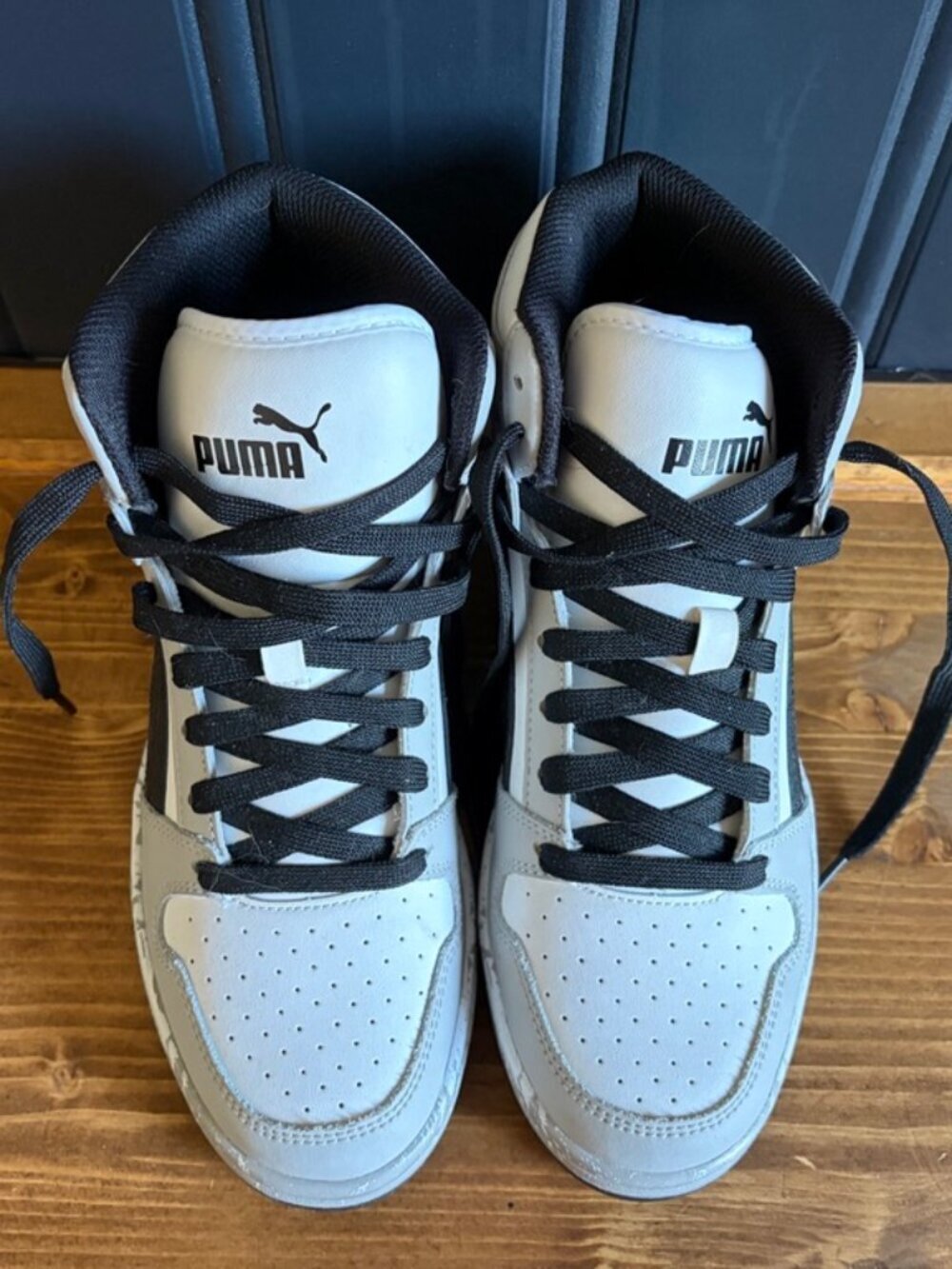 Pre-Owned Puma Men's Rebound Layup 394562-01 White Basketball Shoes Sz 7